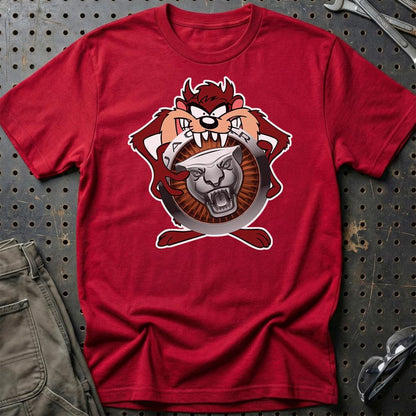 Jaguar TAZ Unisex T-Shirt , Bomuld-Beklædning-Jaguar-Rød-S-Garage Culture Shop- garage - man cave - merchandise
