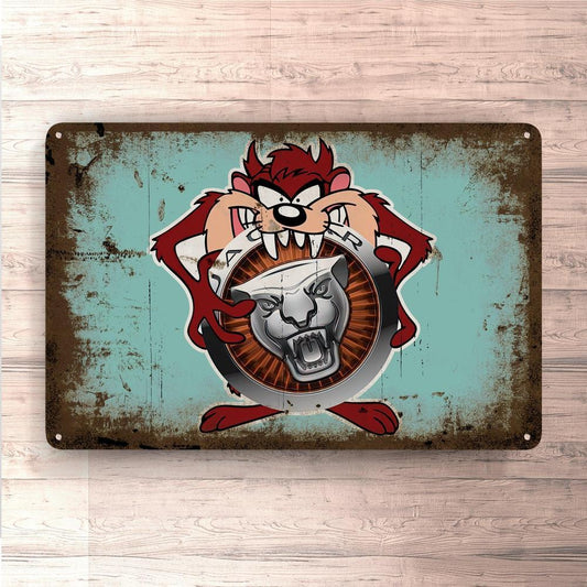 Jaguar Taz Vintage Skilte, Musemåtte, Dørmåtte , Plakat-Skilte-Jaguar-Garage Culture Shop- garage - man cave - merchandise