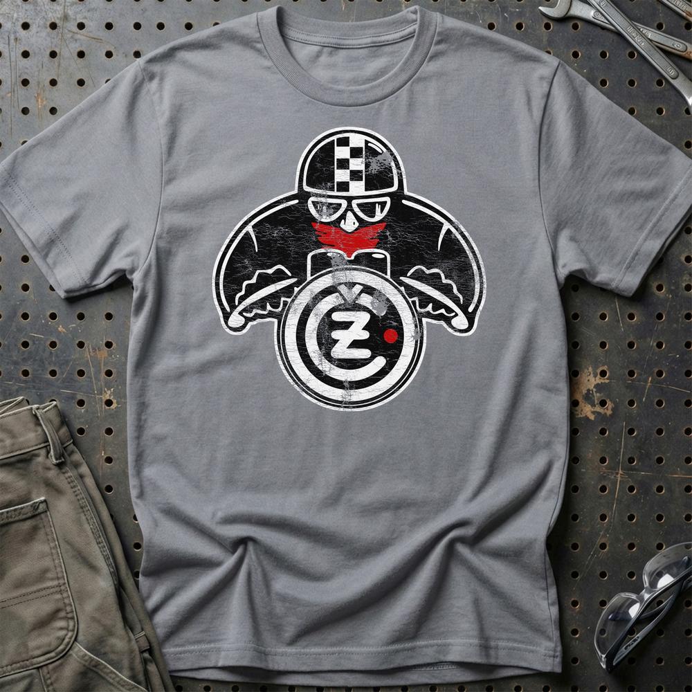 Jawa CZ Biker Vintage Style T-Shirt-Beklædning-Jawa-Grå Sport-S-Garage Culture Shop- garage - man cave - merchandise