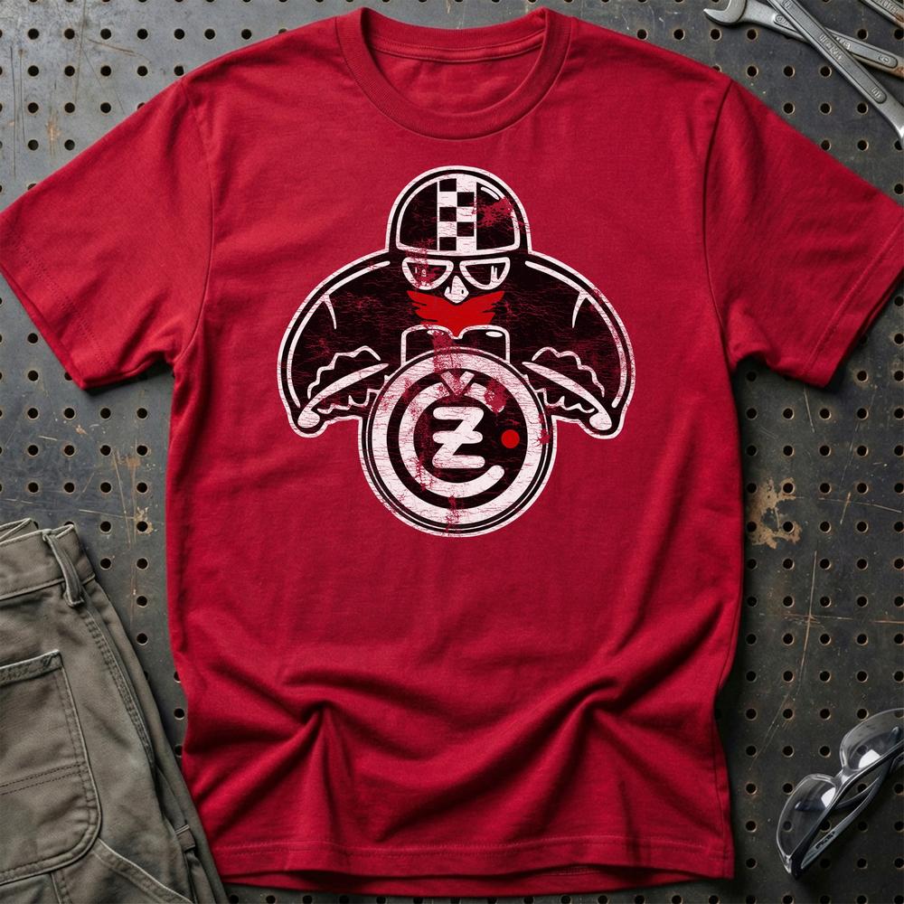 Jawa CZ Biker Vintage Style T-Shirt-Beklædning-Jawa-Rød-S-Garage Culture Shop- garage - man cave - merchandise