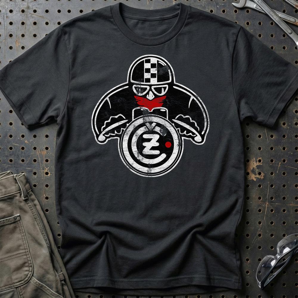 Jawa CZ Biker Vintage Style Unisex T-Shirt , Bomuld-Beklædning-Jawa-Sort-S-Garage Culture Shop- garage - man cave - merchandise