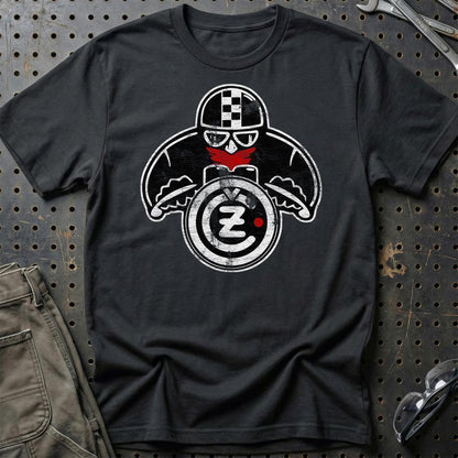Jawa CZ Biker Vintage Style Unisex T-Shirt , Bomuld-Beklædning-Jawa-Sort-S-Garage Culture Shop- garage - man cave - merchandise