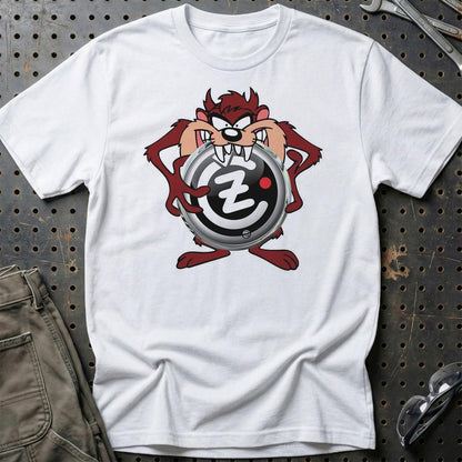 Jawa CZ TAZ Unisex T-Shirt , Bomuld-Beklædning-Jawa-Hvid-S-Garage Culture Shop- garage - man cave - merchandise
