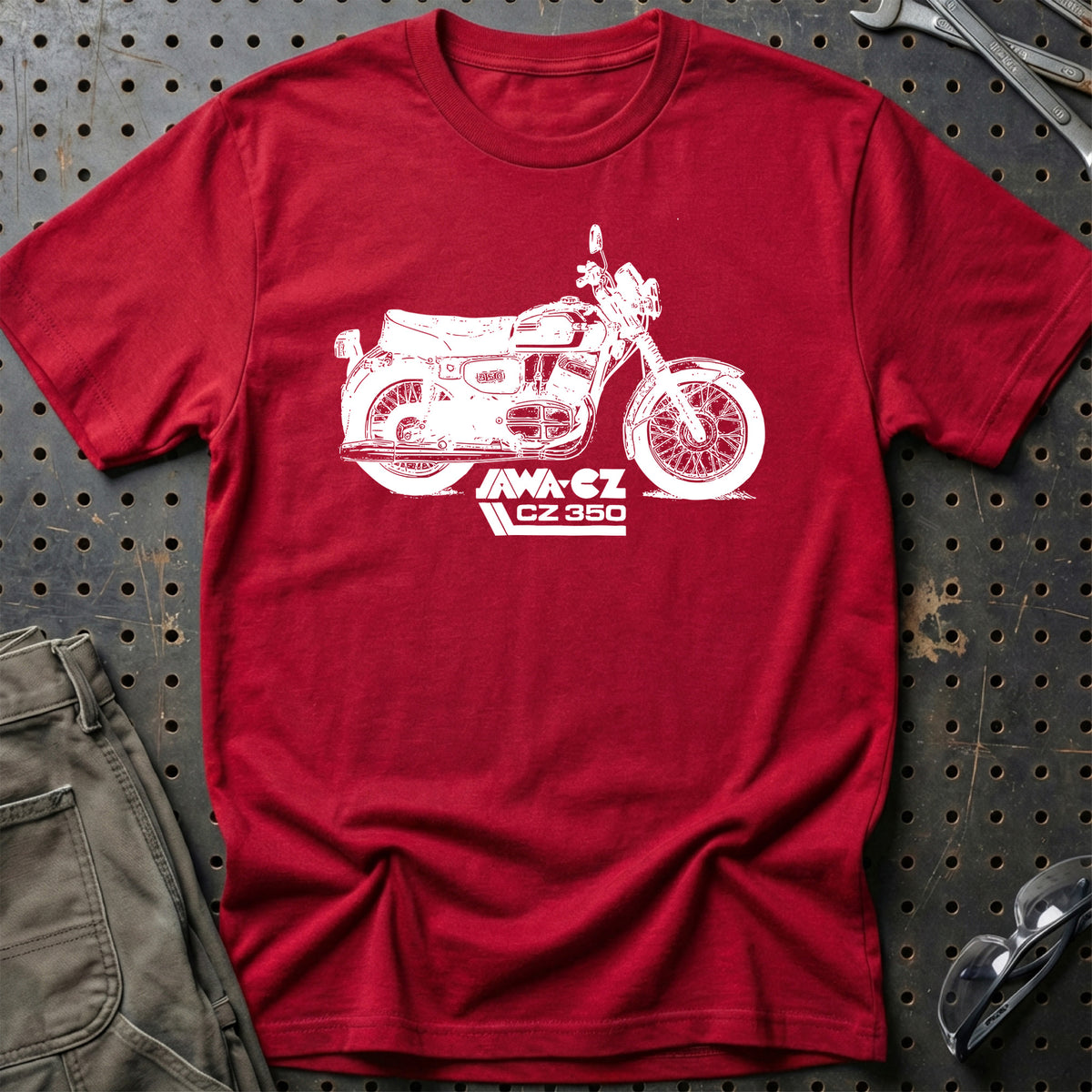 
Jawa Cz 350 T-Shirt – Rød
