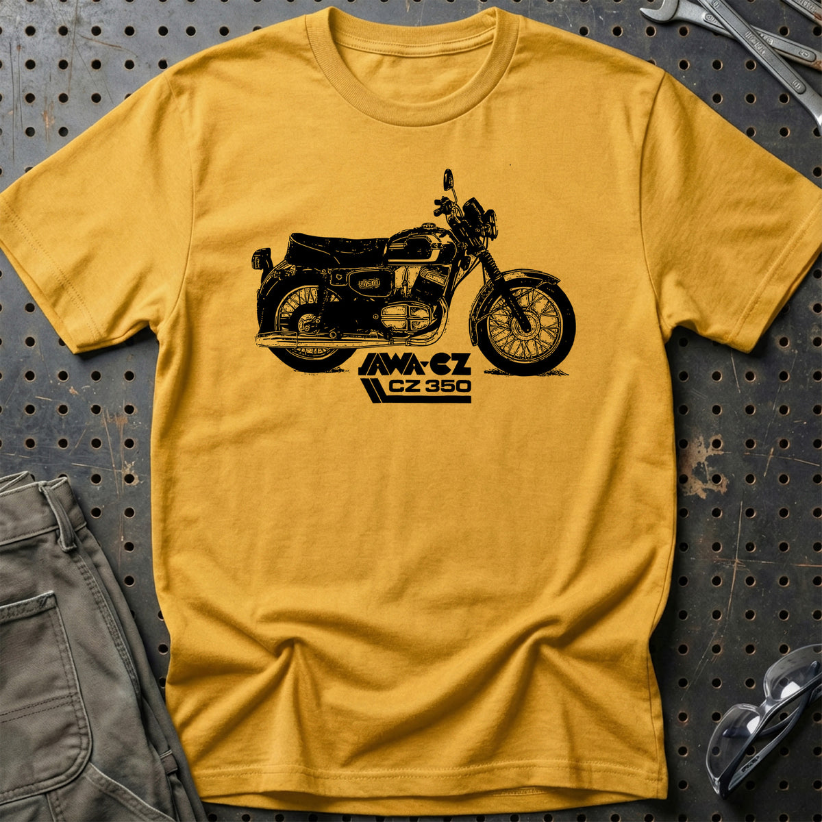 
Jawa Cz 350 T-Shirt – Guld