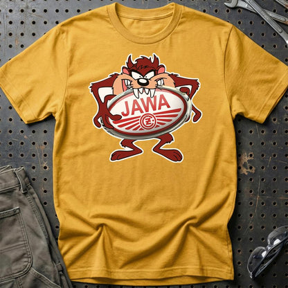 Jawa TAZ Unisex T-Shirt , Bomuld-Beklædning-Jawa-Guld-S-Garage Culture Shop- garage - man cave - merchandise