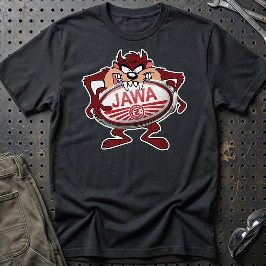 Jawa TAZ Unisex T-Shirt , Bomuld-Beklædning-Jawa-Sort-S-Garage Culture Shop- garage - man cave - merchandise