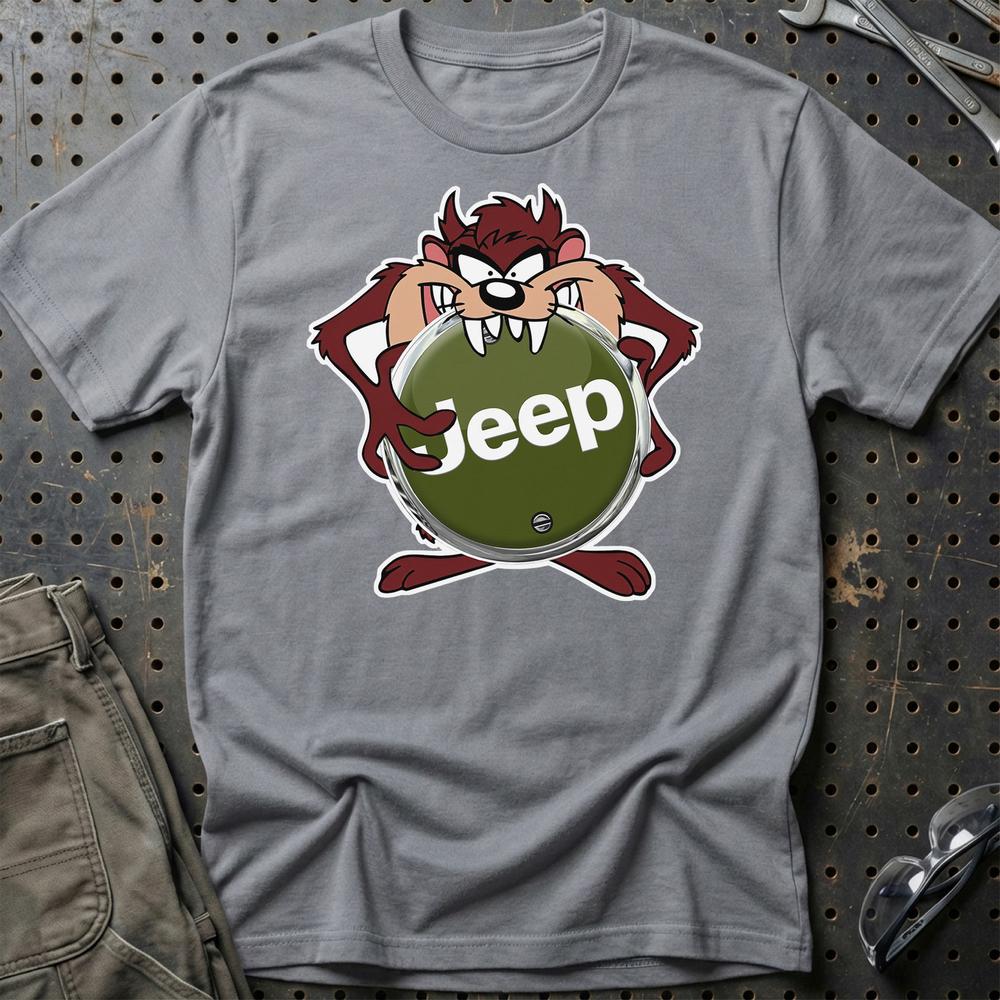 Jeep TAZ T-Shirt-Beklædning-Jeep-Grå Sport-S-Garage Culture Shop- garage - man cave - merchandise
