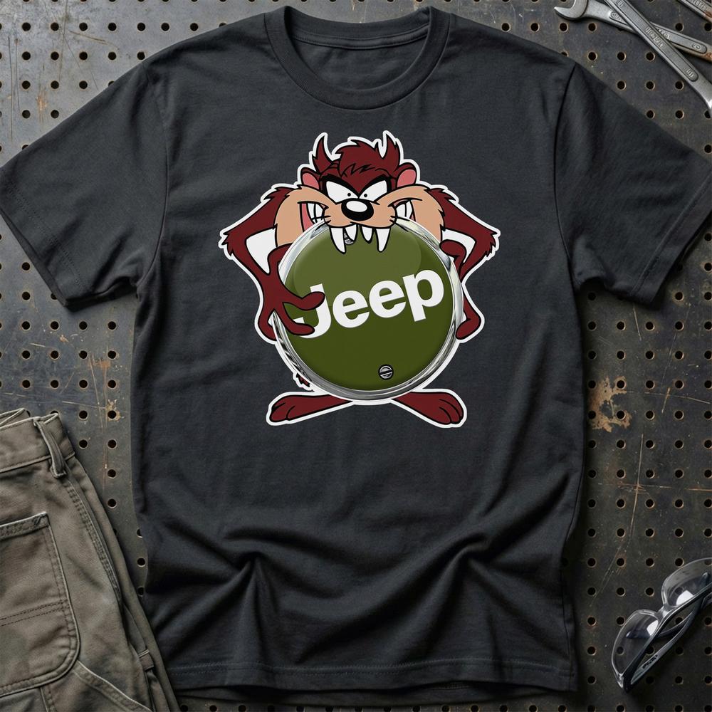 Jeep TAZ T-Shirt-Beklædning-Jeep-Sort-S-Garage Culture Shop- garage - man cave - merchandise