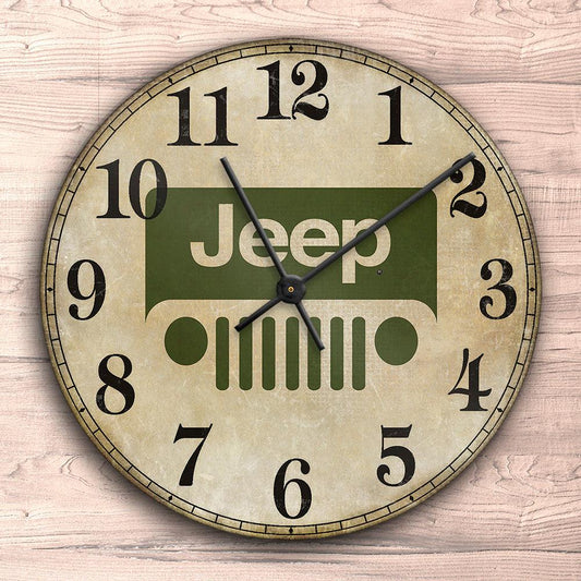 Jeep Vægur Rundt-Clock-Jeep-Garage Culture Shop- garage - man cave - merchandise