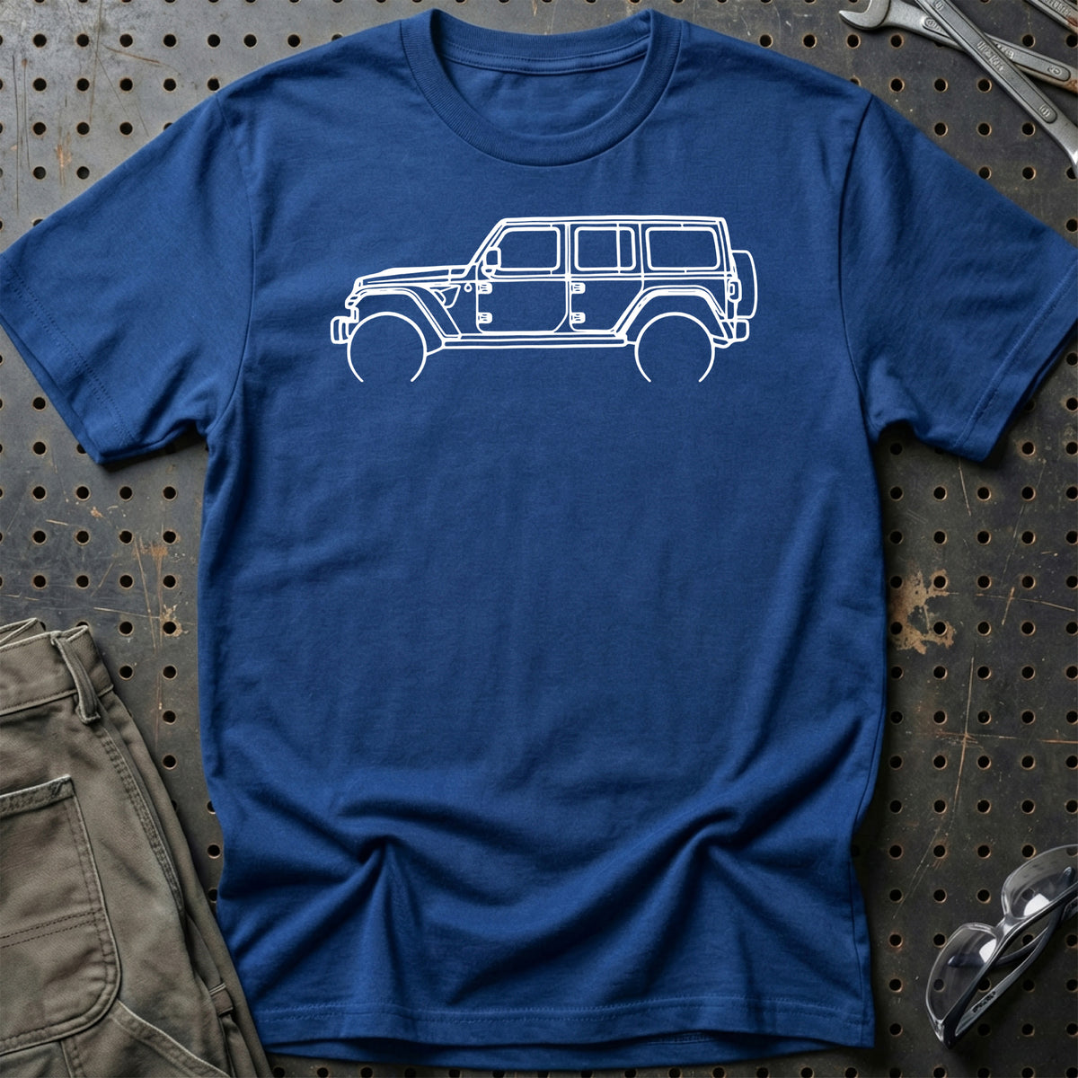 
Produktbillede af Jeep Wrangler 2022 Outline T-Shirt