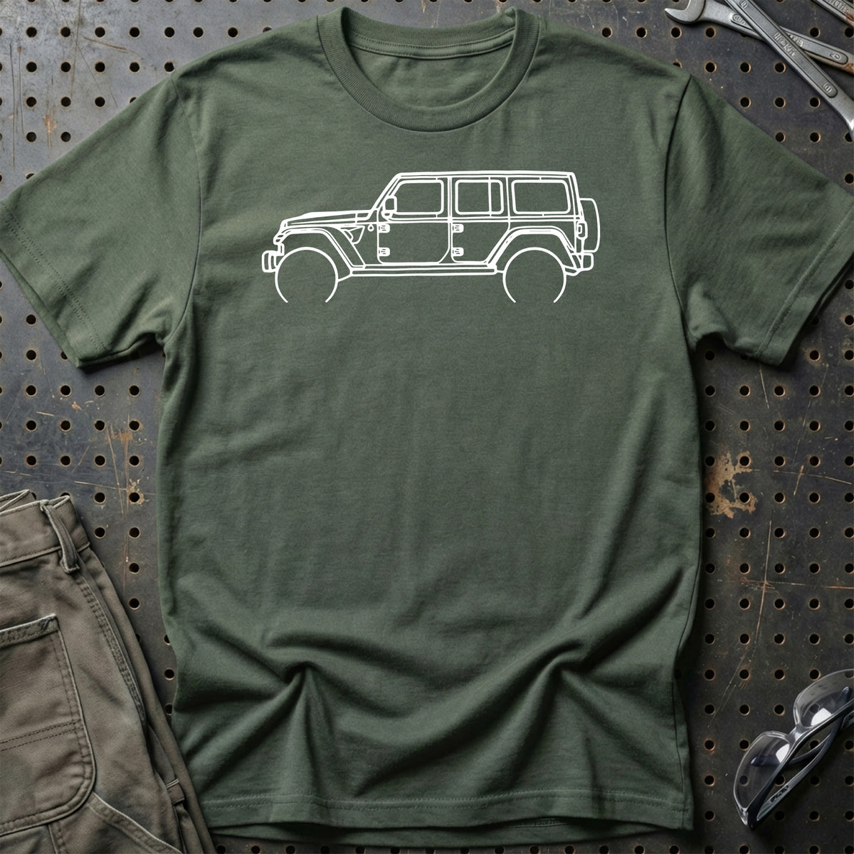 
Produktbillede af Jeep Wrangler 2022 Outline T-Shirt