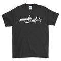 Jeep Wrangler Silhuet T-Shirt-Beklædning-Jeep-Sort-S-Garage Culture Shop- garage - man cave - merchandise