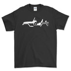 Jeep Wrangler Silhuet T-Shirt-Beklædning-Jeep-Sort-S-Garage Culture Shop- garage - man cave - merchandise