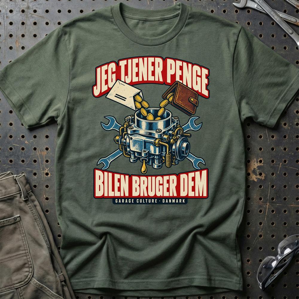 
Produktbillede af Jeg Tjener Penge – Bilen Bruger Dem T-Shirt