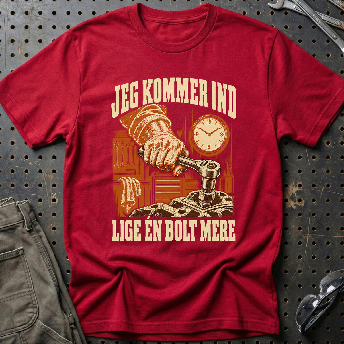 
Produktbillede af Jeg kommer ind – Lige én bolt mere T-Shirt