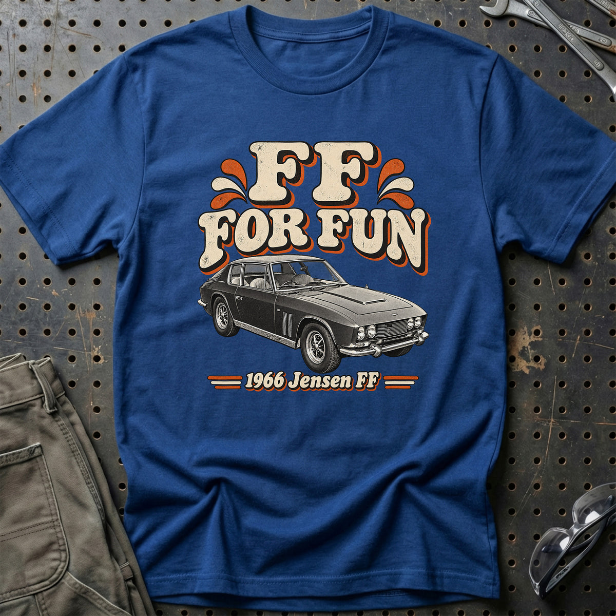 
Jensen FF 1966 – FF for Fun T-Shirt – Blå Royal