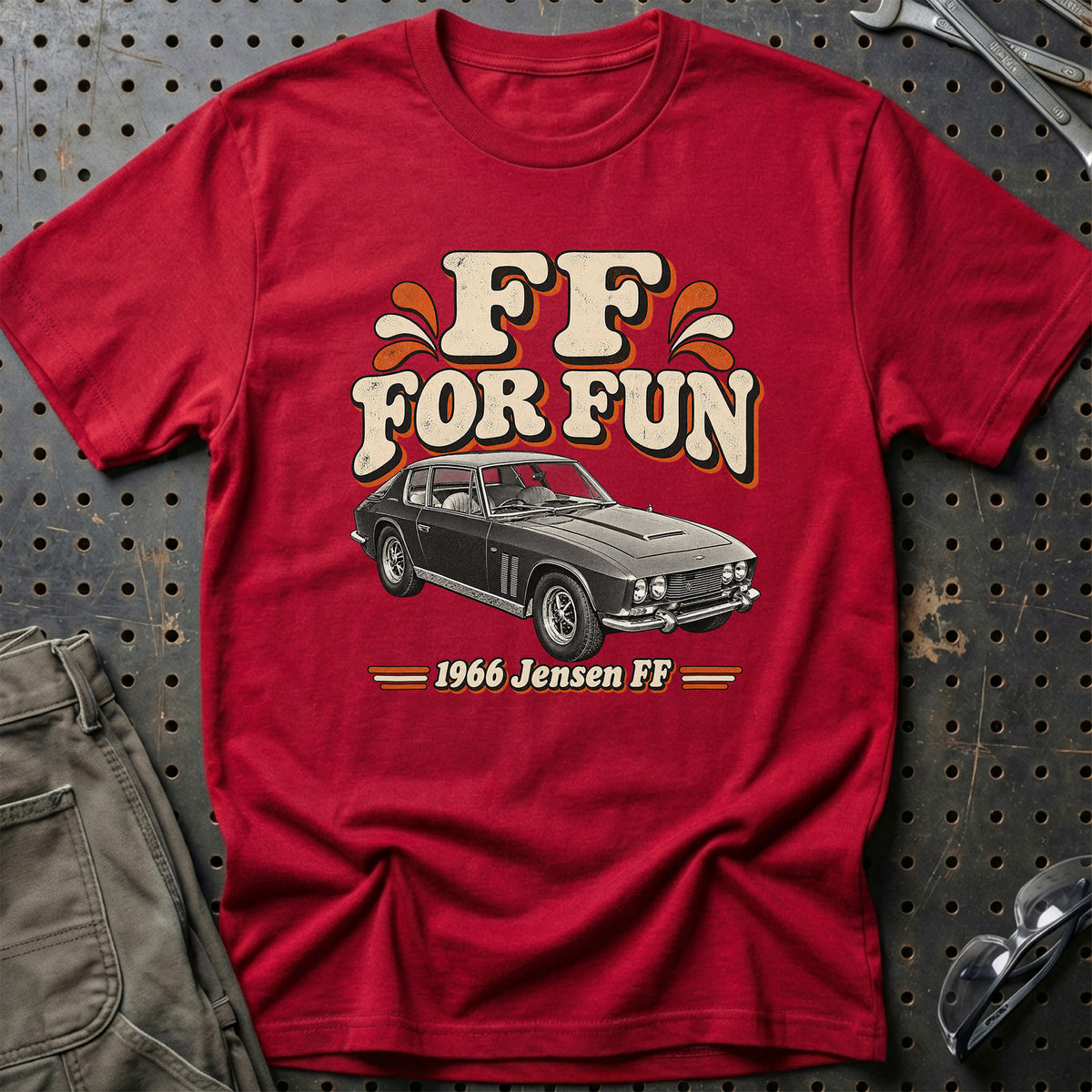 
Jensen FF 1966 – FF for Fun T-Shirt – Rød