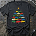 
Jensen Healey Juletræ Christmas Tree Unisex T-Shirt – Sort – print foran