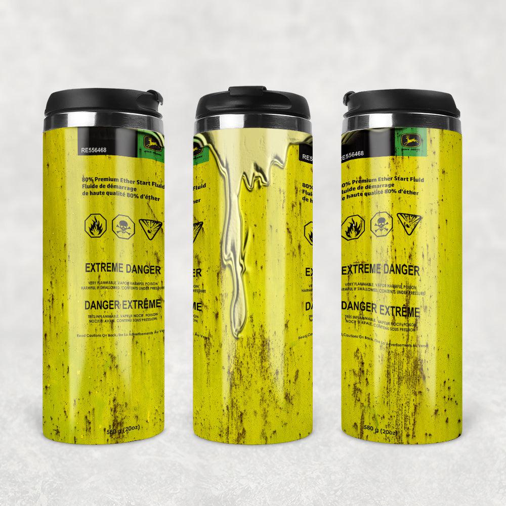 John Deere Motor Oil Termokrus Tumbler Rustfrit Stål-Krus-Motorolie-Garage Culture Shop- garage - man cave - merchandise