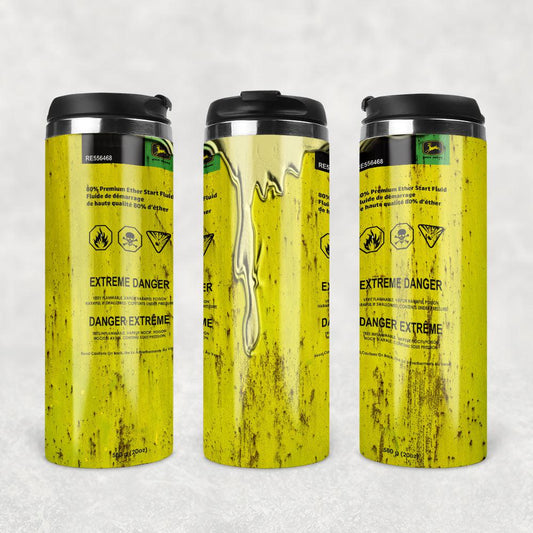 John Deere Motor Oil Termokrus Tumbler Rustfrit Stål-Krus-Motorolie-Garage Culture Shop- garage - man cave - merchandise