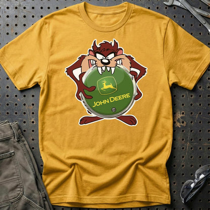 John Deere TAZ Unisex T-Shirt , Bomuld-Beklædning-John Deere-Guld-S-Garage Culture Shop- garage - man cave - merchandise
