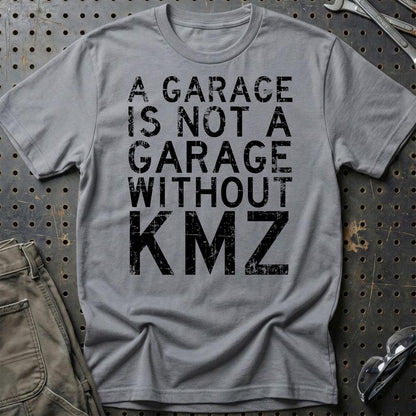 KMZ - A Garage Is Not A Garage Without KMZ - Unisex T-Shirt , Bomuld-Beklædning-KMZ-Grå Sport-S-Garage Culture Shop- garage - man cave - merchandise
