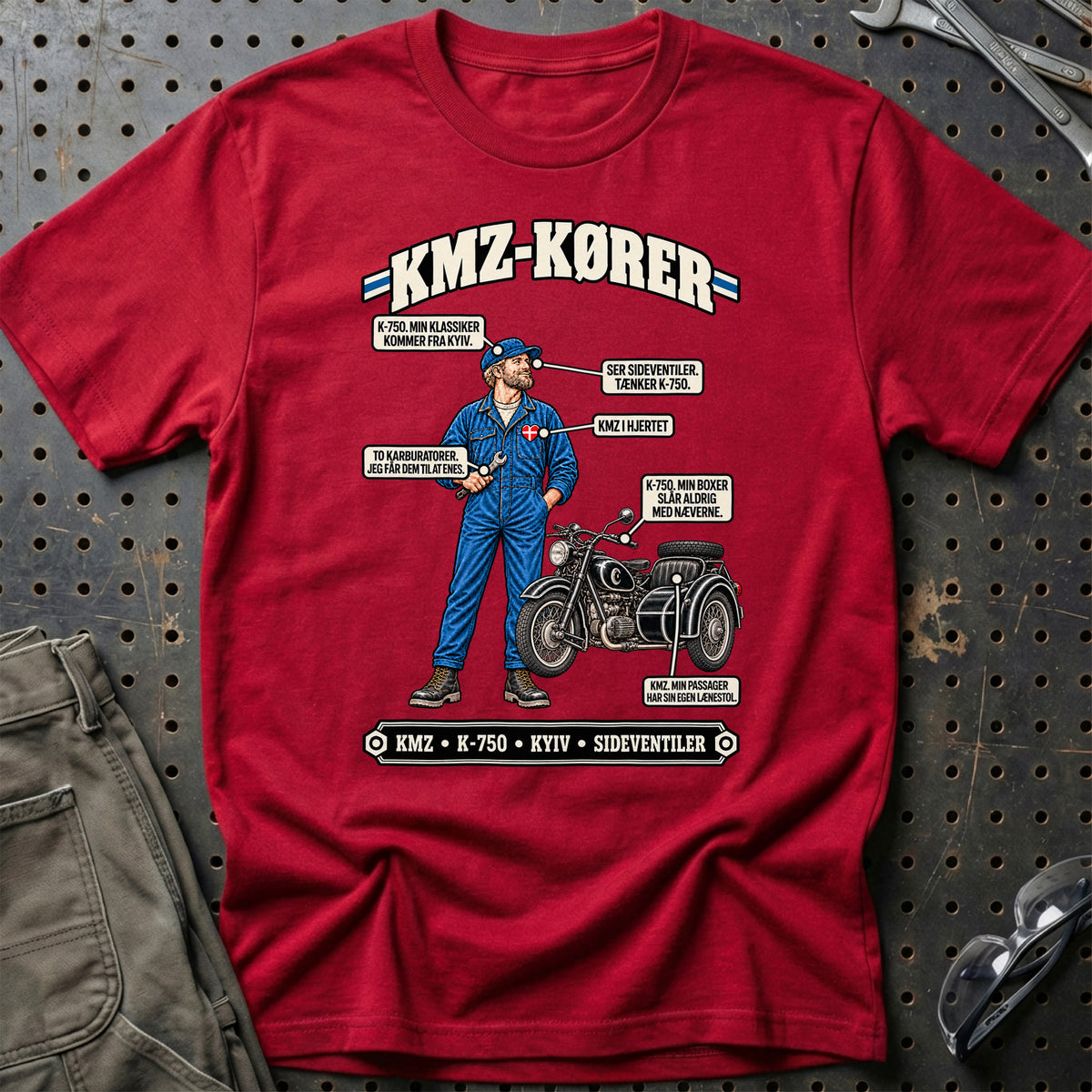 
KMZ-Kører T-Shirt – Rød