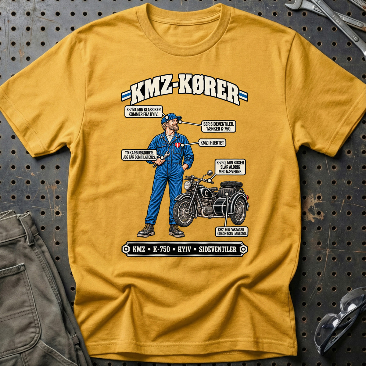 
KMZ-Kører T-Shirt – Guld