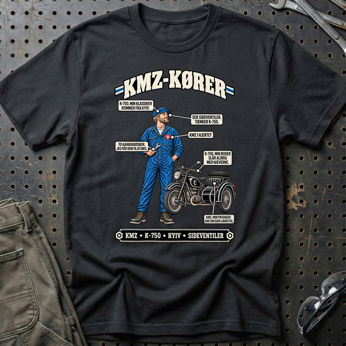 
KMZ-Kører T-Shirt – Sort
