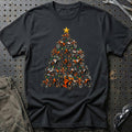 
KTM Juletræ Christmas Tree Unisex T-Shirt – Sort – print foran