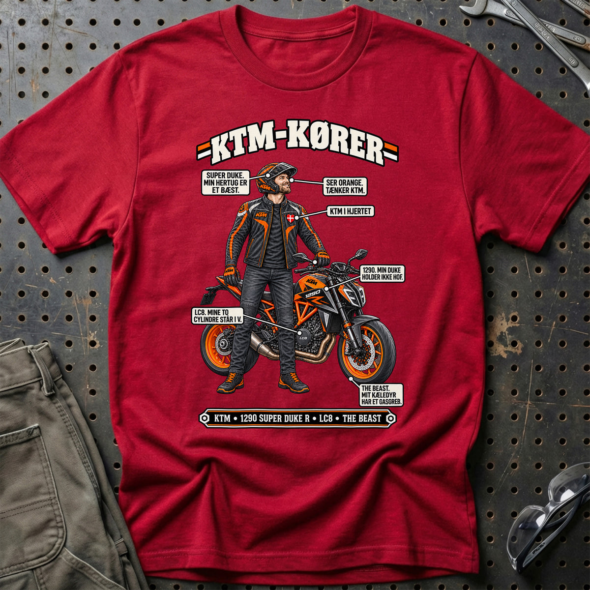 
KTM-Kører T-Shirt – Rød