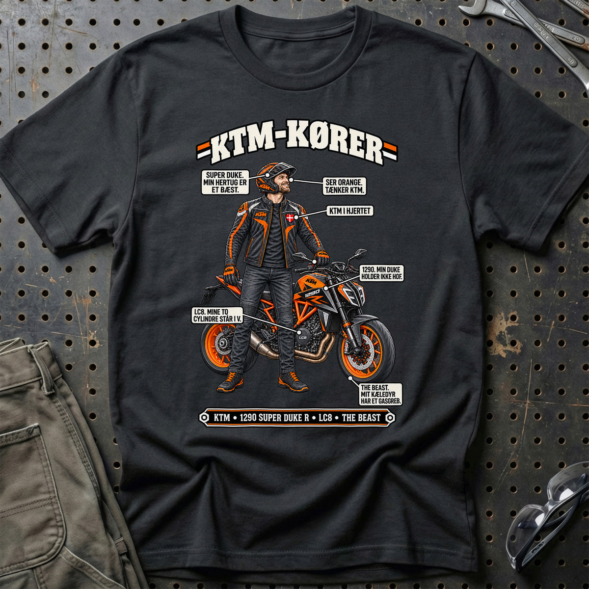 
KTM-Kører T-Shirt – Sort