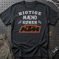 KTM Rigtige Mænd Kører T-Shirt-Beklædning-KTM-Sort-S-Garage Culture Shop- garage - man cave - merchandise