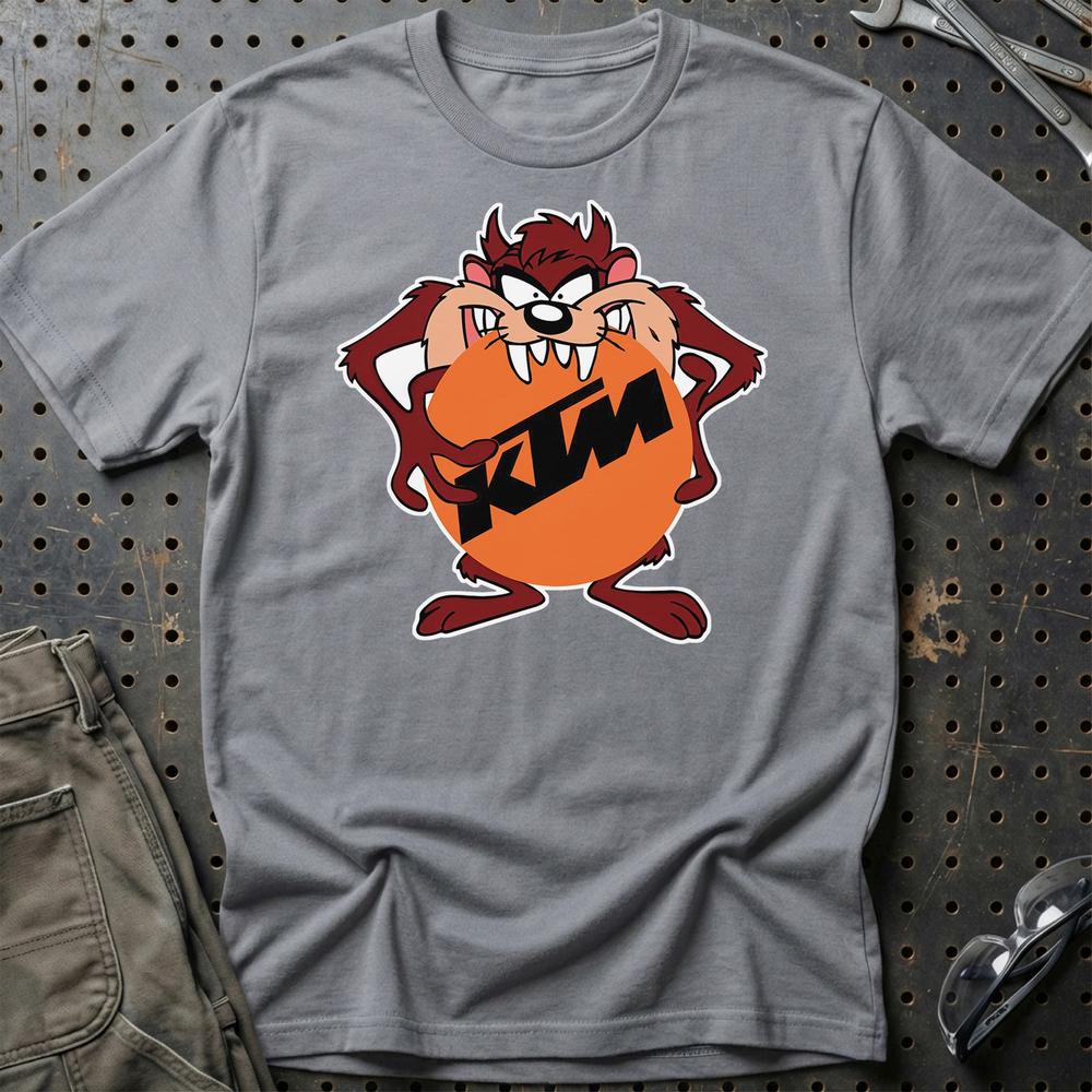 KTM TAZ Unisex T-Shirt , Bomuld-Beklædning-KTM-Grå Sport-S-Garage Culture Shop- garage - man cave - merchandise