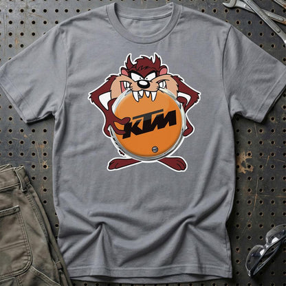 KTM TAZ Unisex T-Shirt , Bomuld-Beklædning-KTM-Grå Sport-S-Garage Culture Shop- garage - man cave - merchandise