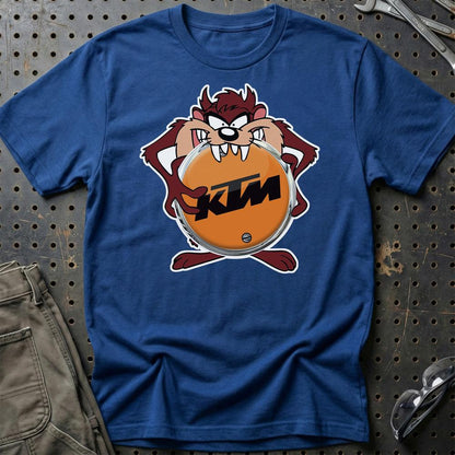 KTM TAZ Unisex T-Shirt , Bomuld-Beklædning-KTM-Blå Royal-S-Garage Culture Shop- garage - man cave - merchandise