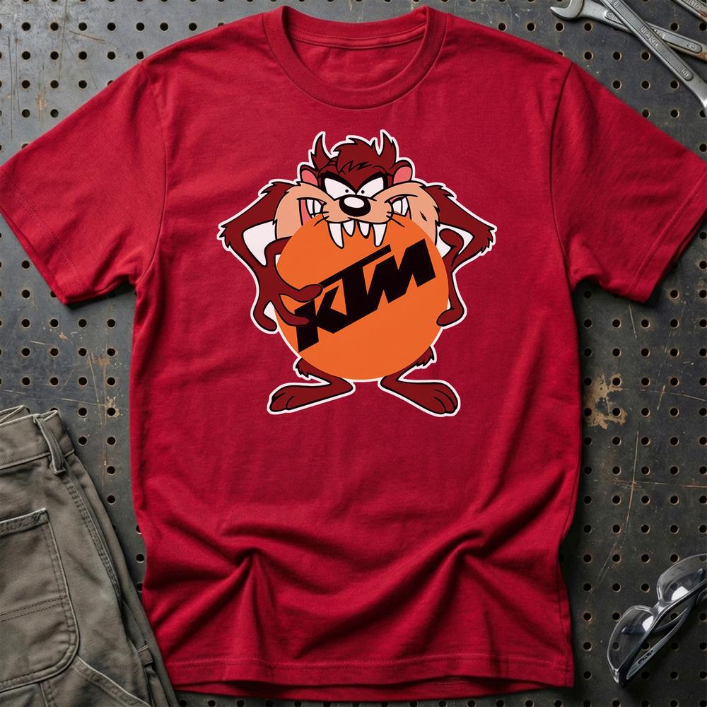 KTM TAZ Unisex T-Shirt , Bomuld-Beklædning-KTM-Rød-S-Garage Culture Shop- garage - man cave - merchandise