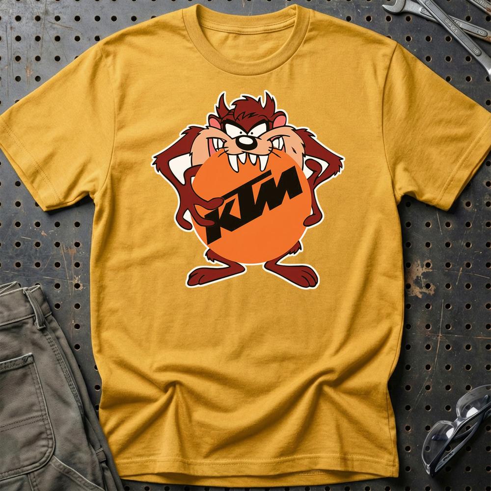 KTM TAZ Unisex T-Shirt , Bomuld-Beklædning-KTM-Guld-S-Garage Culture Shop- garage - man cave - merchandise