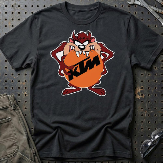 KTM TAZ Unisex T-Shirt , Bomuld-Beklædning-KTM-Sort-S-Garage Culture Shop- garage - man cave - merchandise