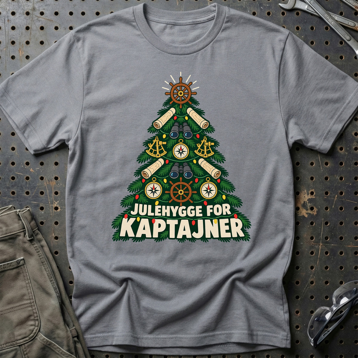 
Kaptajn – Julehygge – Unisex T-Shirt – Grå Sport