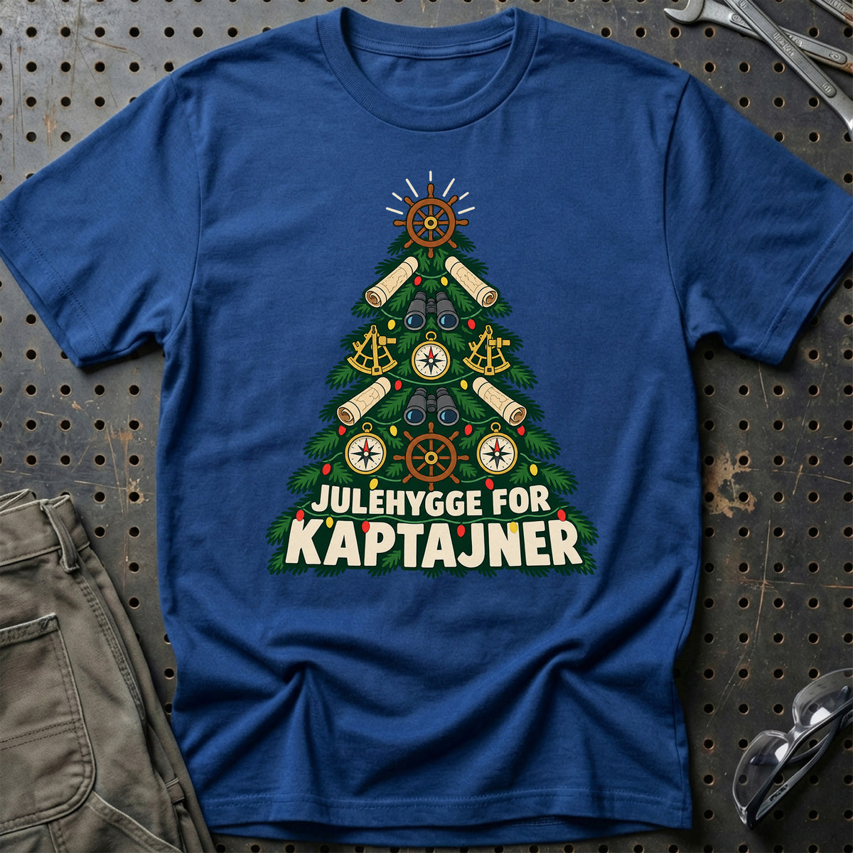 
Kaptajn – Julehygge – Unisex T-Shirt – Blå Royal