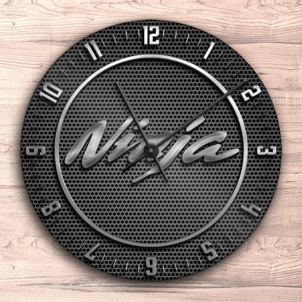 Kawasaki Ninja Vægur Rundt-Clock-Kawasaki-Garage Culture Shop- garage - man cave - merchandise