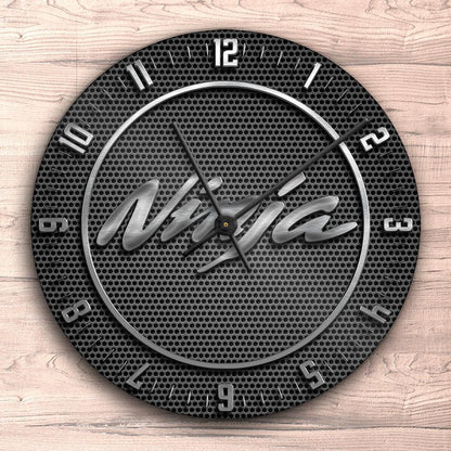 Kawasaki Ninja Vægur Rundt-Clock-Kawasaki-Garage Culture Shop- garage - man cave - merchandise