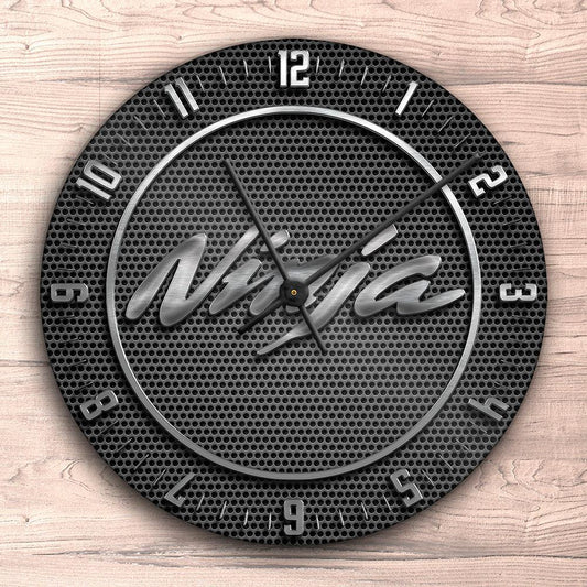 Kawasaki Ninja Vægur Rundt-Clock-Kawasaki-Garage Culture Shop- garage - man cave - merchandise