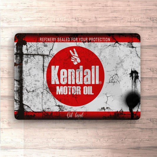 Kendall Motorolie Skilte, Musemåtte, Dørmåtte , Plakat-Skilte-Motorolie-Garage Culture Shop- garage - man cave - merchandise