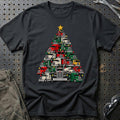
Kenworth Juletræ Christmas Tree Unisex T-Shirt – Sort – print foran
