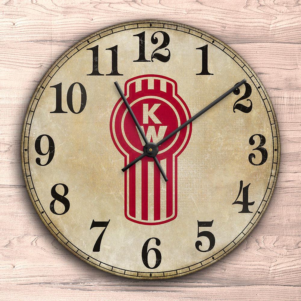 Kenworth Vægur Rundt-Clock-Kenworth-Garage Culture Shop- garage - man cave - merchandise