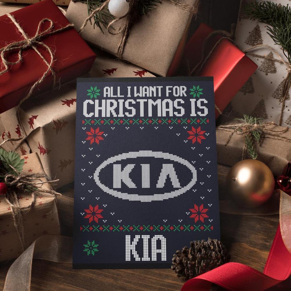 Kia Juleskilte All I Want For Christmas Is Skilte, Musemåtte, Dørmåtte , Plakat-Skilte-KIA-Garage Culture Shop- garage - man cave - merchandise