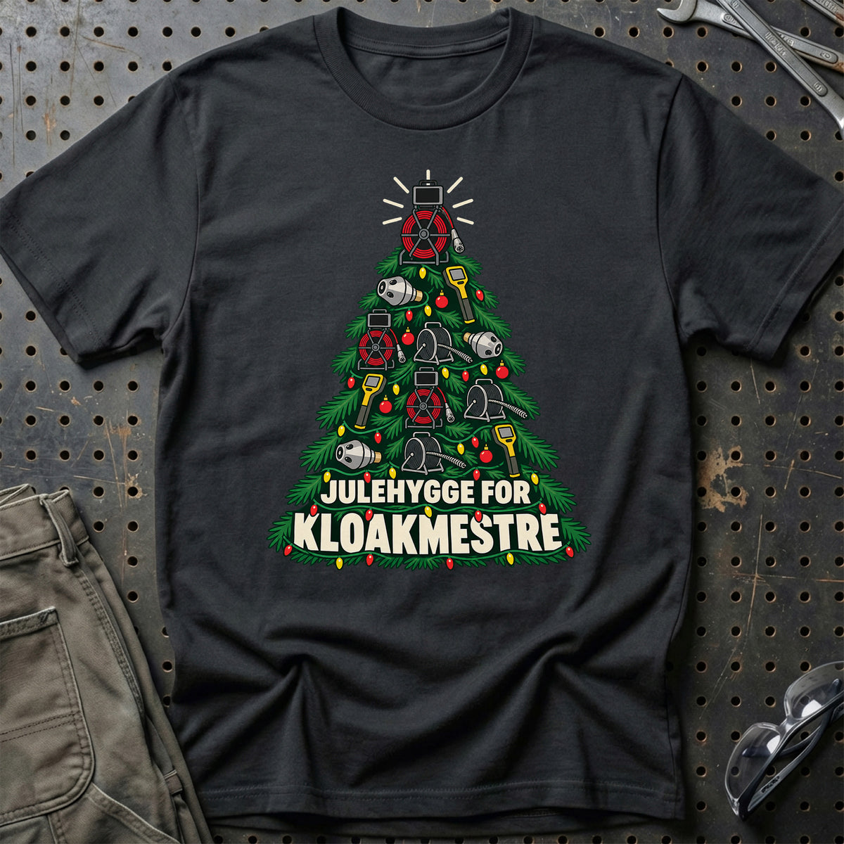 
Kloakmester – Julehygge – Unisex T-Shirt – Sort